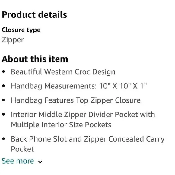 Justin West cowgirl conceal and carry crossbody bag! Super cute ! - Picture 8 of 8